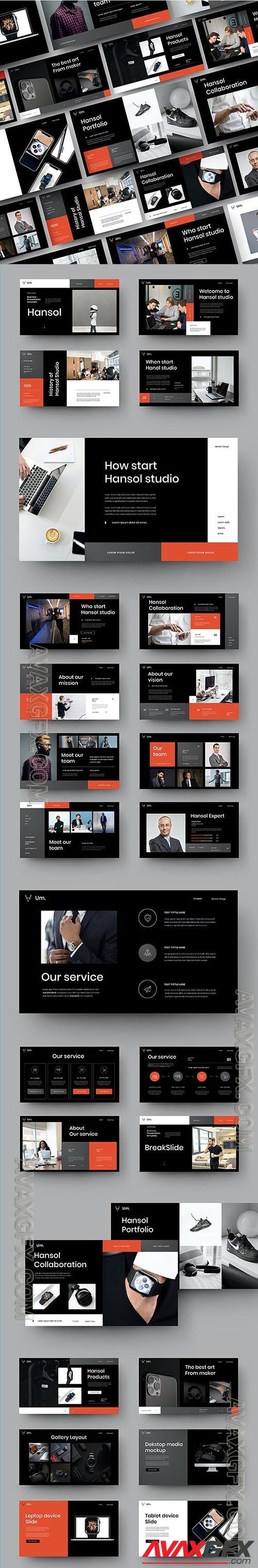 Hansol – Business Presentation Powerpoint, Keynote and Google Slides Templates