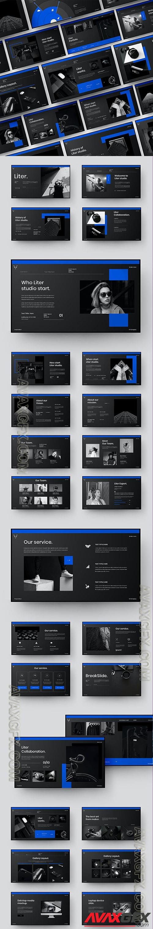 Liter – Business Presentation Powerpoint, Keynote and Google Slides Templates