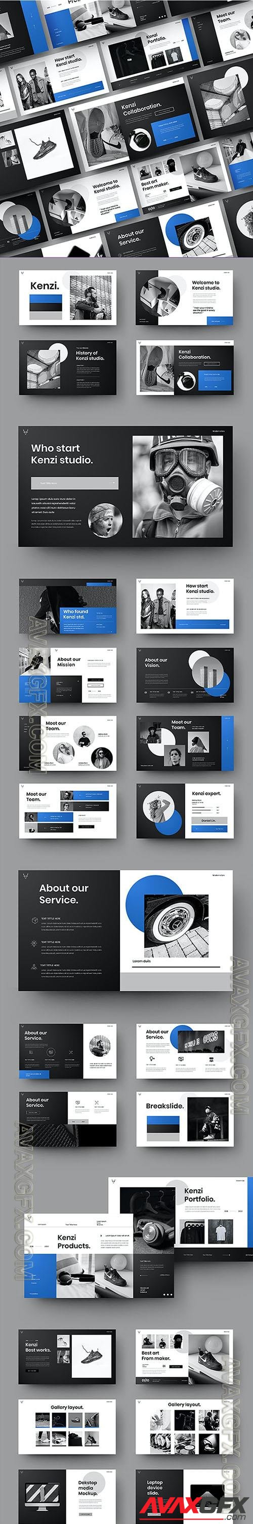 Kenzi – Business Presentation Powerpoint, Keynote and Google Slides Templates