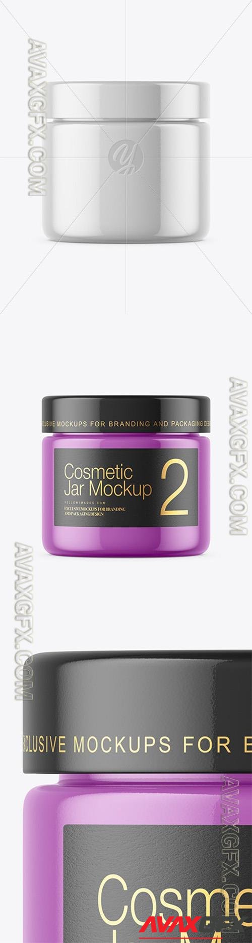 Glossy Cosmetic Jar Mockup 50511 TIF