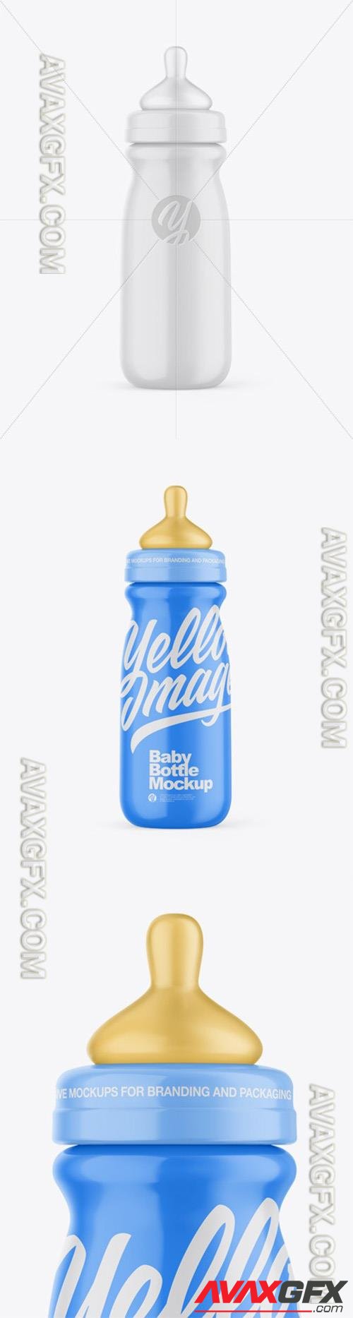 Glossy Baby Bottle Mockup 55268 TIF