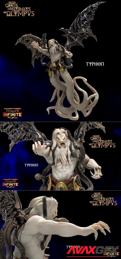 Heroes Infinite - Typhon – 3D Printable STL