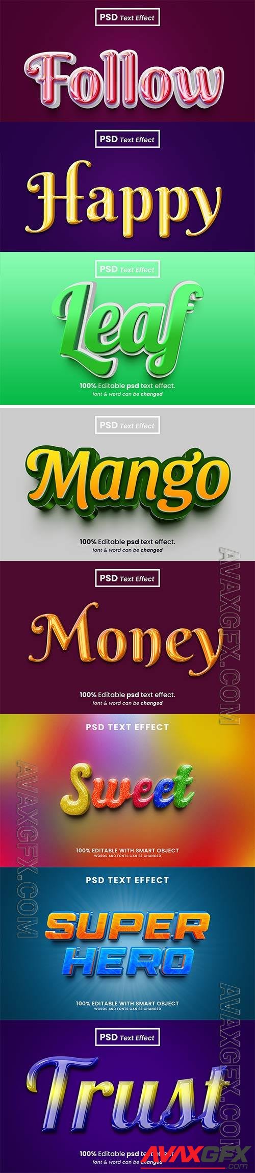 Psd text effect set vol 184