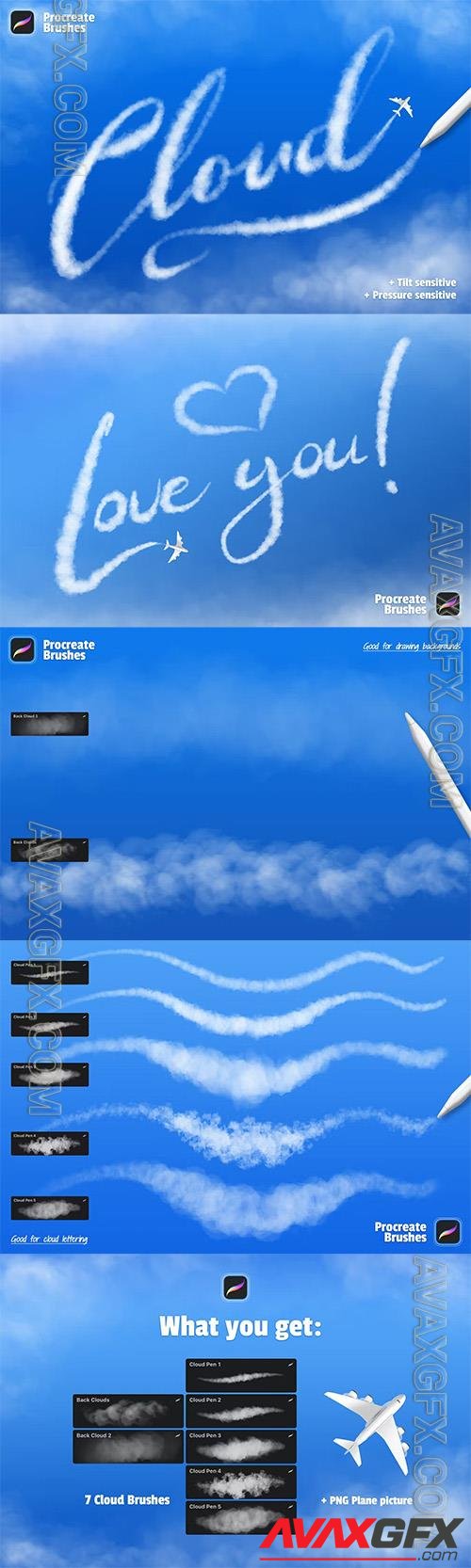 Clouds Procreate Brushes UGL7TB7