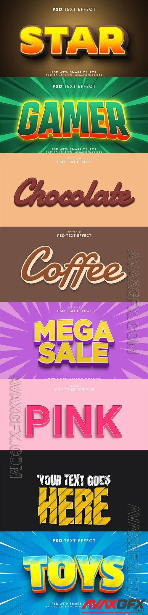 Psd text effect set vol 187