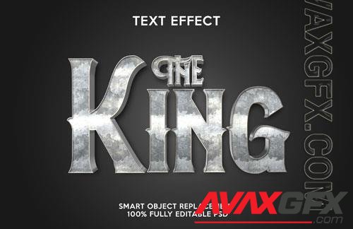 The king text effect template