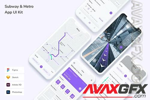 Subway & Metro App UI Kit XR8KQH6