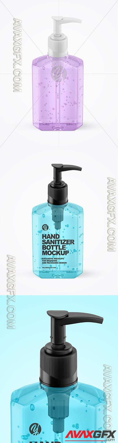 Sanitizing Gel Bottle with Dispenser Mockup 65403 TIF