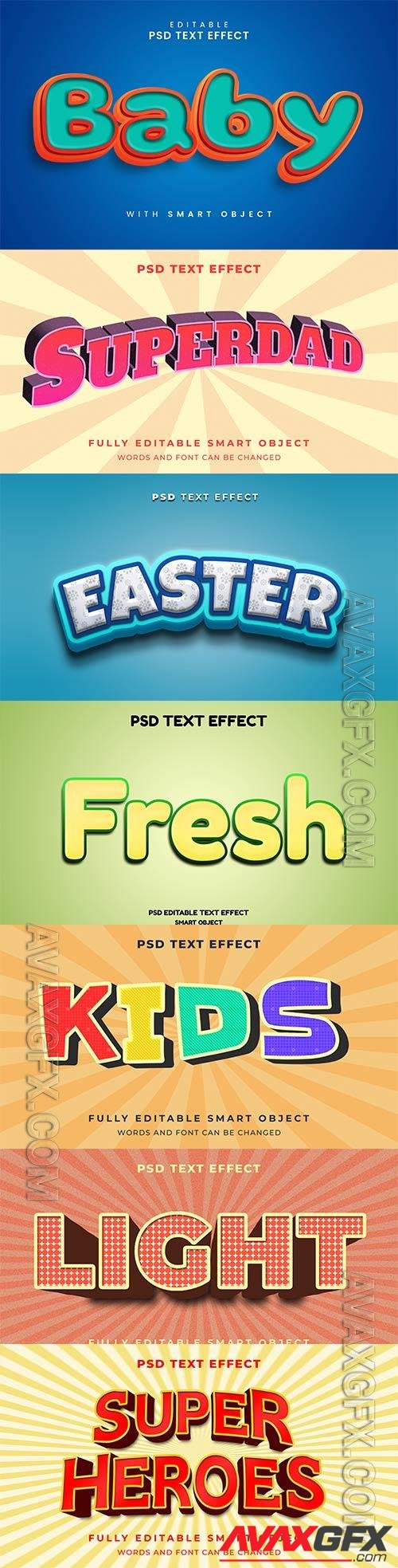 Psd text effect set vol 191