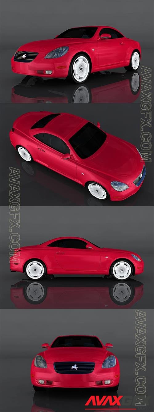 2002 Toyota Soarer SCV 3d model Model o175653