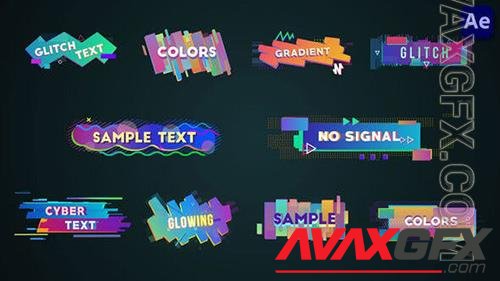 Colorful Glitch Lower Thirds & Titles [After Effects] 36113887 (VideoHive)