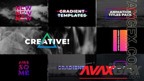 Gradient Titles | After Effects 36139036 (VideoHive)