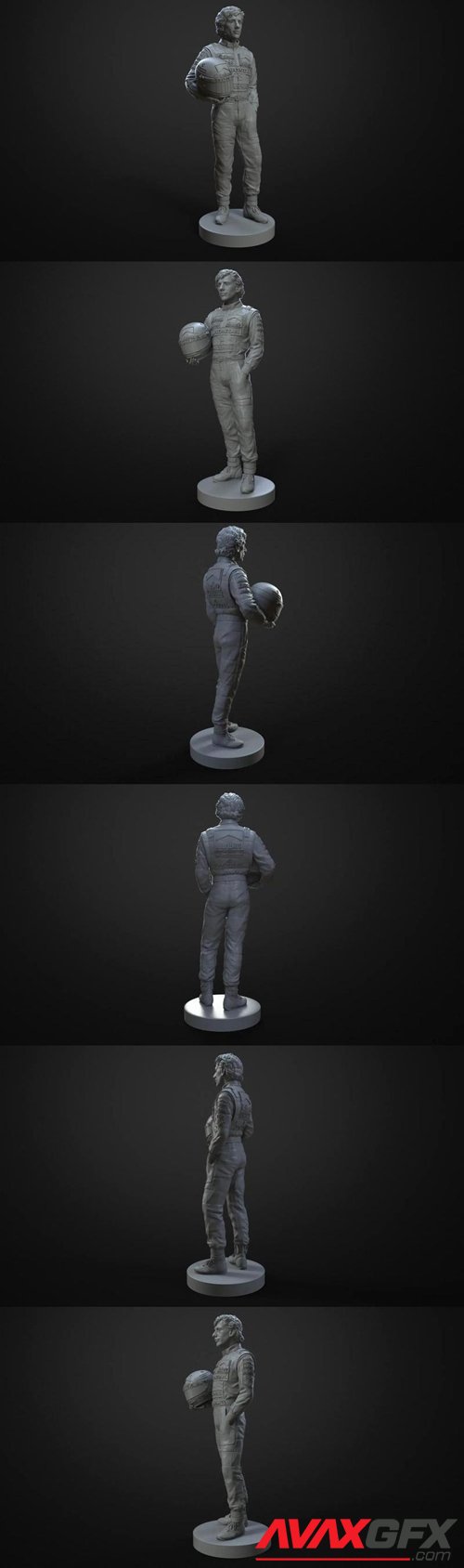 Ayrton Senna – 3D Printable STL