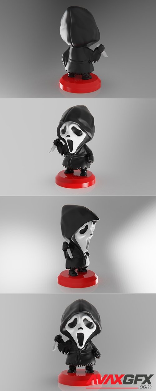 PlaKit Scream Ghostface – 3D Printable STL