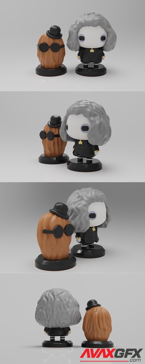 PlaKit Addams Family Grandmama – 3D Printable STL