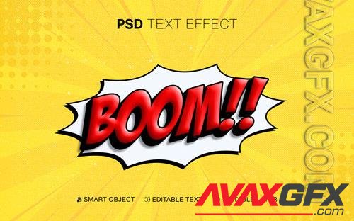 Boom comic editable text effect psd