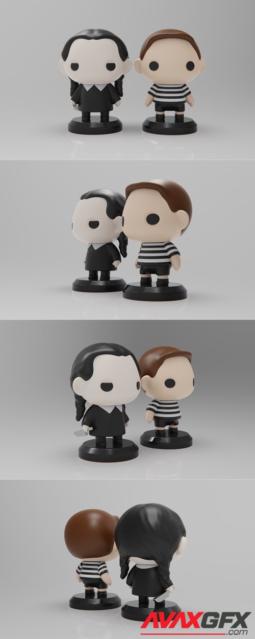 PlaKit Addams Family Pugsley – 3D Printable STL