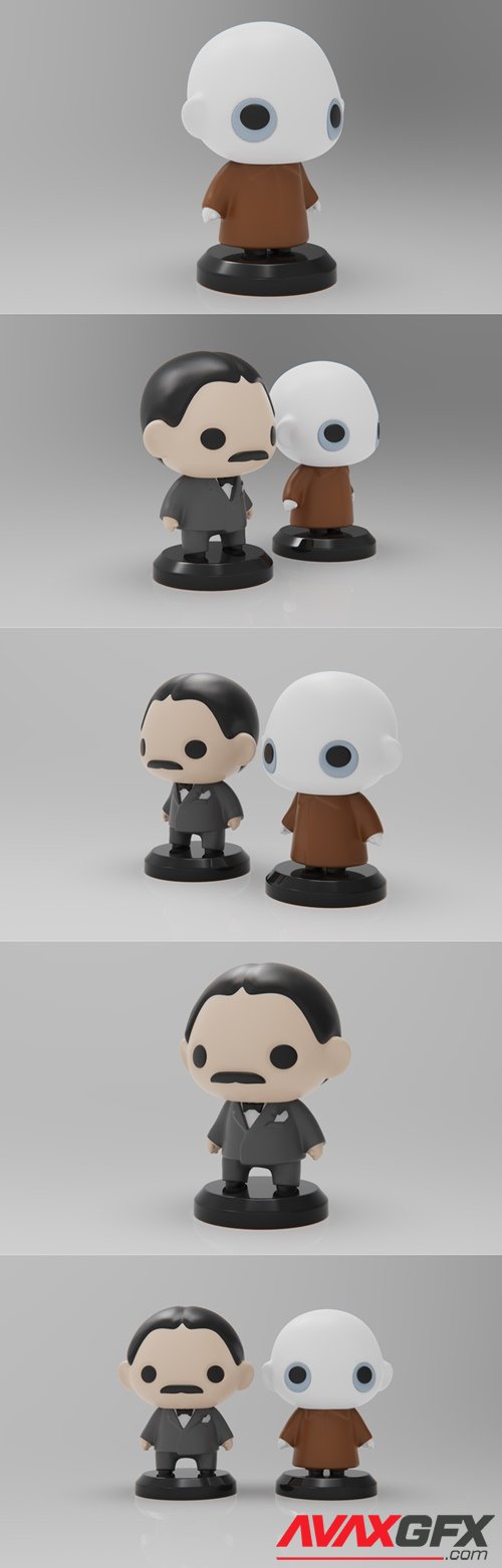 PlaKit Addams Family Fester – 3D Printable STL