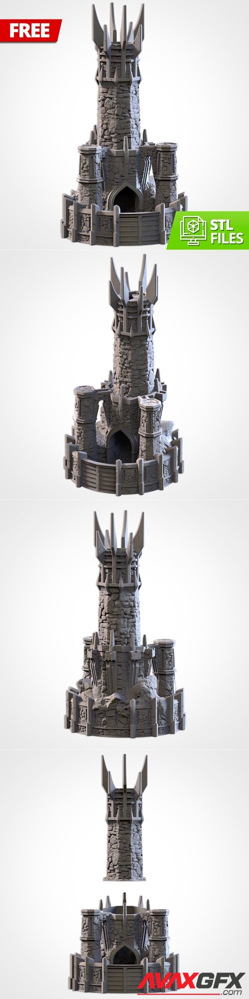 Dice Tower Dark Tower – 3D Printable STL
