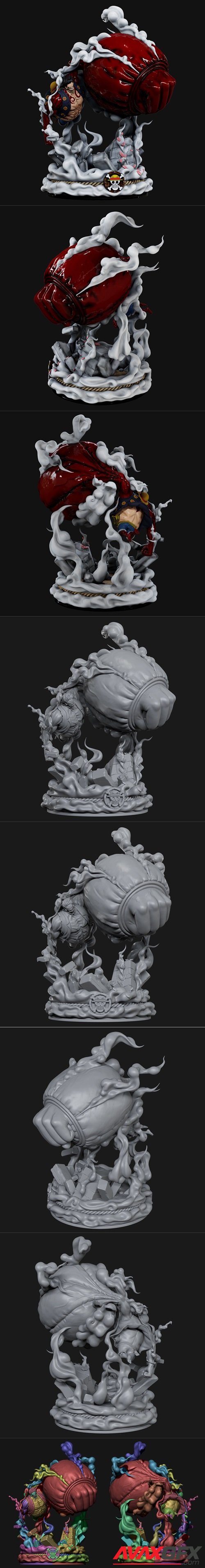 One Piece - Luffy Gear 4 – 3D Printable STL