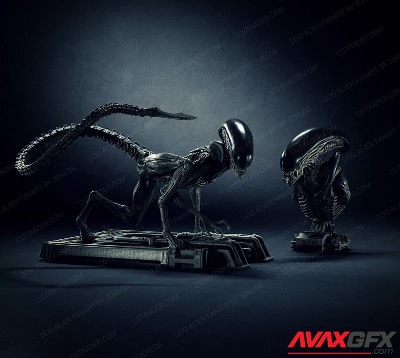 Dog Alien Crawling - Xenomorph Series