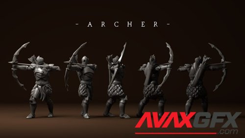 Allorin Knight Archer – 3D Printable STL
