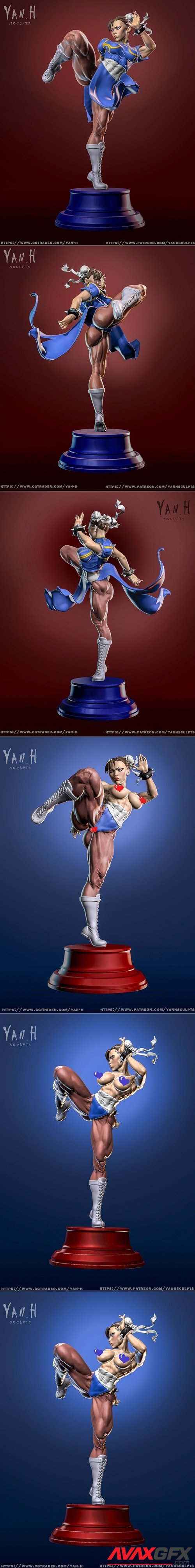 Chun-li and  NSFW – 3D Printable STL