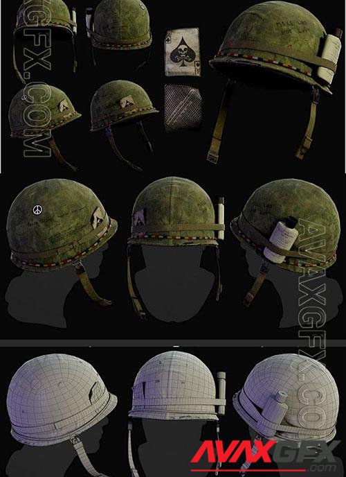 3D Max Models M1 Helmet