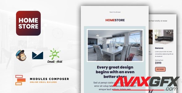 ThemeForest - Homestore v1.0 - E-Commerce Responsive Furniture and Interior design Email with Online Builder - 35918112
