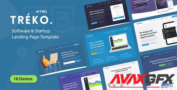 ThemeForest - Treko v1.0 - Startup and Software Landing Page template - 28200521