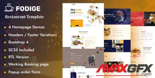 ThemeForest - Fodige v1.0 - Restaurant Cafe HTML Template - 29038779