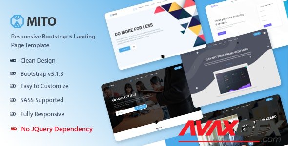 ThemeForest - Mito v1.0.0 - Bootstrap 5 Landing Page Template - 35504343