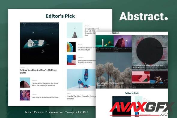 ThemeForest - Abstract v1.0.0 - Blog & Magazine Elementor Template Kit - 35748260