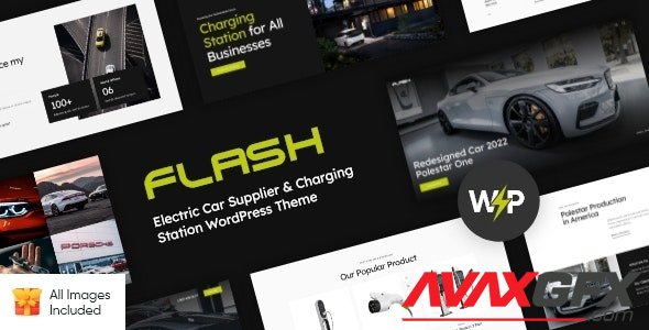 ThemeForest - The Flash v1.0.0 - Electric Car Supplier & Charging Station WordPress Theme - 35591176 - NULLED