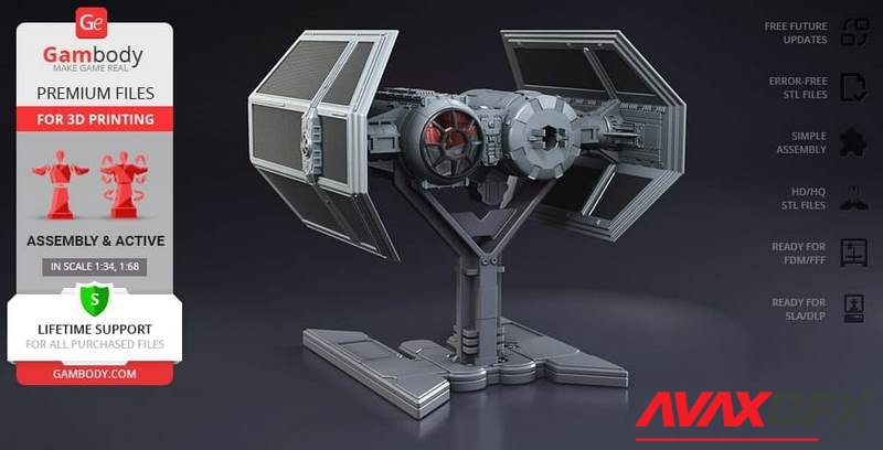 TIE Bomber FDM-SLA GamBody