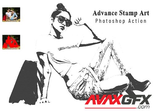 Advance Stamp Art PS Action - 6979780