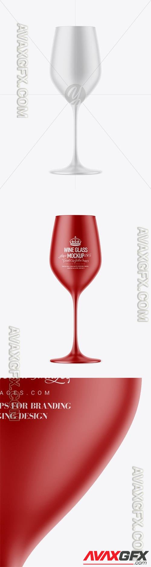 Matte Wine Glass Mockup 47497 TIF