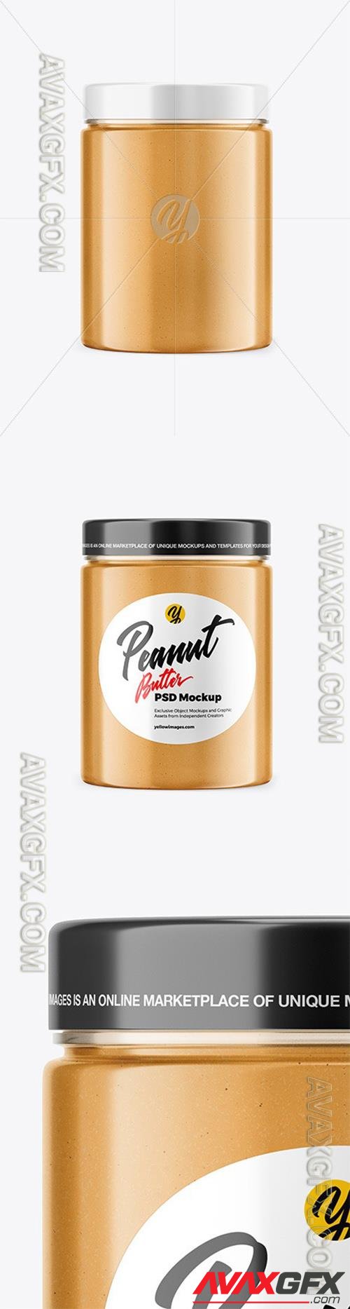 Jar with Peanut Butter Mockup 46896 TIF