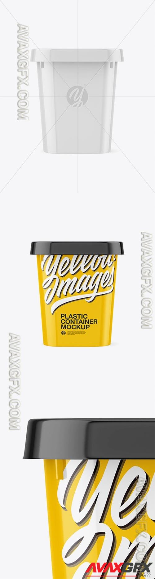 Glossy Plastic Container Mockup 45817 TIF