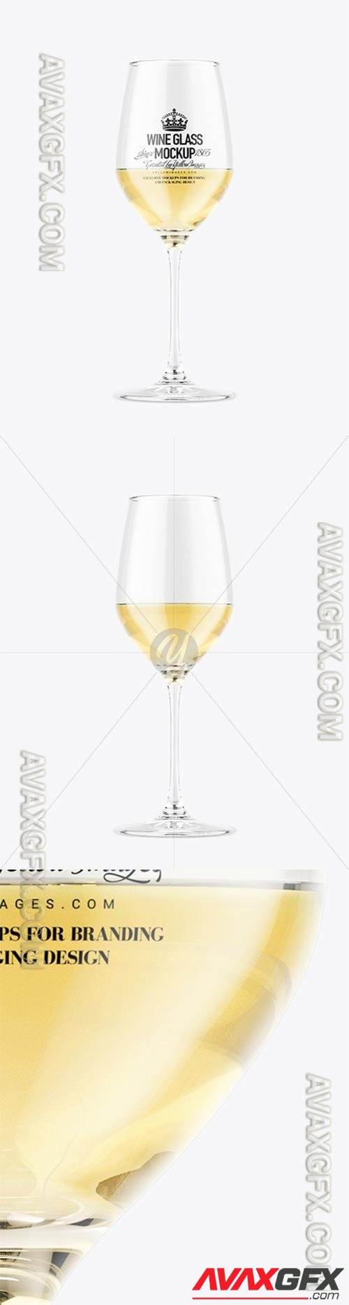 Glass w/ White Wine Mockup Mockup 47598 TIF