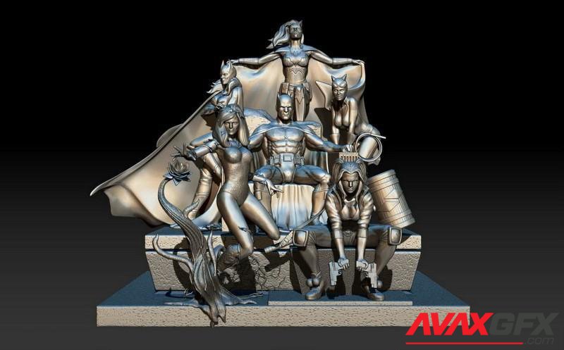 Batman Diorama 3D Printable STL