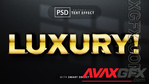 Luxury 3d text effect editable psd