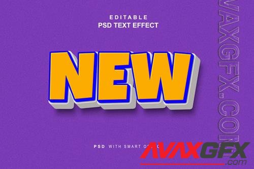 New editable text effects psd