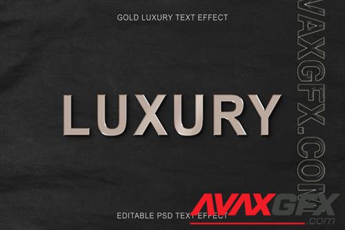 Golden luxury editable text effect psd