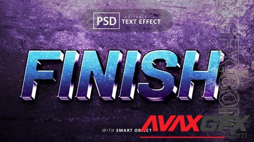 Finish 3d text effect editable psв