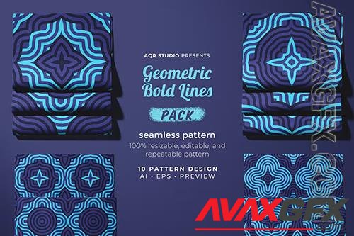 Geometric Bold Lines - Seamless Pattern 7WQWUBG