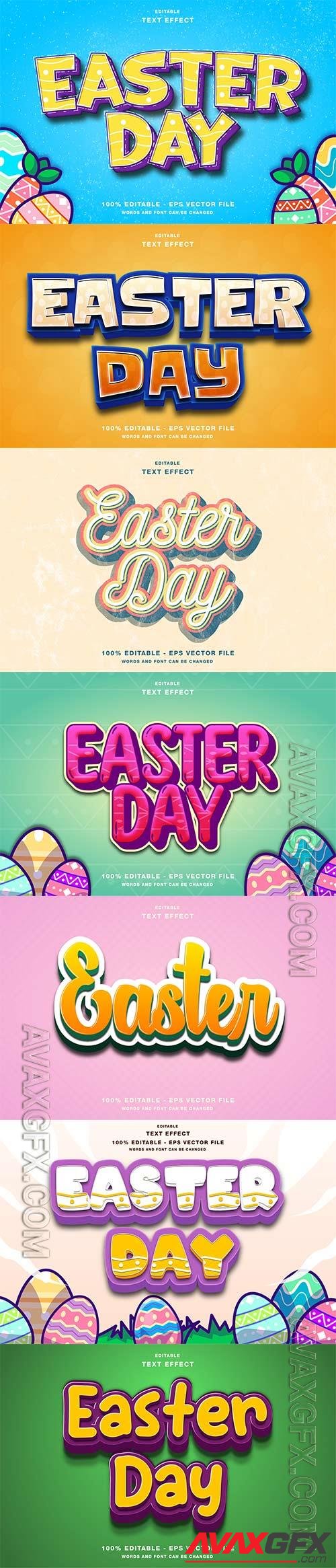 3d editable text style effect vector vol 986