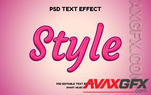 Style text effect editable psd