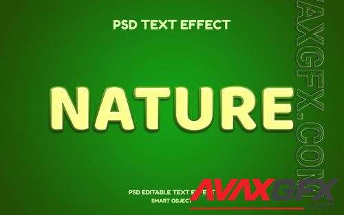 Nature text effect psd