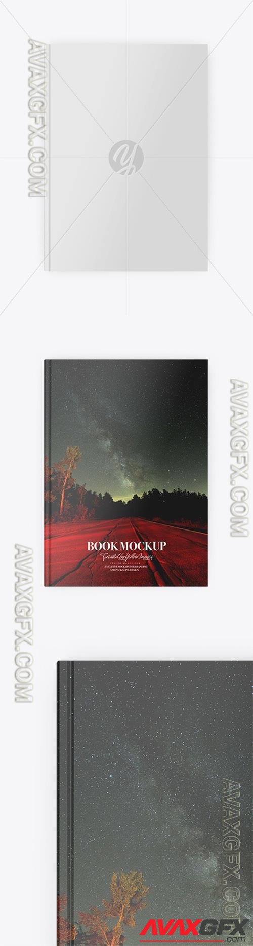 Book W/ Glossy Cover Mockup - Top View 48811 TIF
